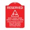 Signmission Reserved Do Not Think About Parking Here Unauthorized Vehicles Crushed Towed and Sold, RW-1824-22984 A-DES-RW-1824-22984 - alternate 1